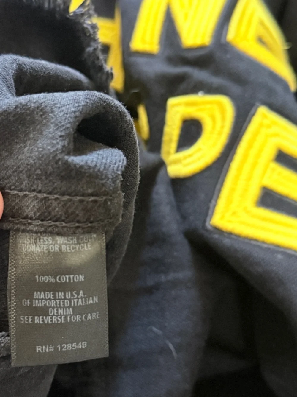 Aviator Nation NEED FOR SPEED OVERSIZED CROP DENIM JACKET - VINTAGE BLACK - Picture 4 of 9